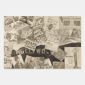 Vintag Old Hollywood Movie Star Themed Geschenkpapier Set (Vorderseite 3)