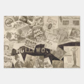 Vintag Old Hollywood Movie Star Themed Geschenkpapier Set (Vorderseite 2)