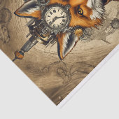 Vintag Old Steampunk Fox Seidenpapier (Ausschnitt)