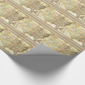 Vintag Old United Staaten USA General Map Geschenkpapier (Ecke)