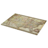 Vintag Old United Staaten USA General Map Schneidebrett (Ecke)
