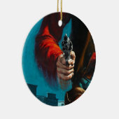 Vintag Old West Gunslinger Cowboy Keramik Ornament (Rechts)