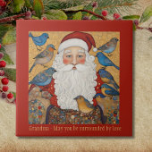 Vintag Oma Christmas Trivet Fliese