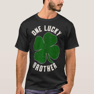 Vintag One Lucky Brother Clover Kleeblatts St Patr T-Shirt
