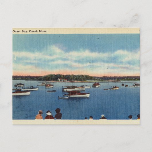Vintag, Onset Bay, Onset, Massachusetts Postkarte (Vorderseite)