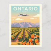 Vintag Ontario California Postkarte (Vorderseite)