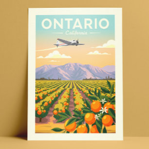 Vintag Ontario California Postkarte
