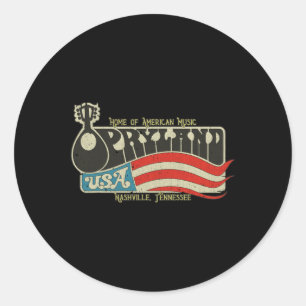 Vintag Opryland USA 1972 Tennessee 70er Special Ch Runder Aufkleber
