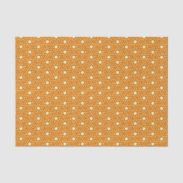 Vintag Orange Beige Triskelion Ägyptisches Muster Seidenpapier