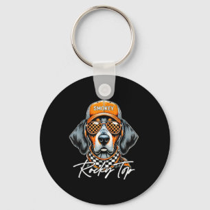 Vintag Orange Blooded Tennessee Dog Lover Rocky T Schlüsselanhänger