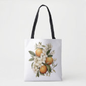 Vintag Orange Blume Küche Tasche (Vorderseite)
