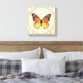 Vintag Orange Butterfly Leinwanddruck (Insitu (Schlafzimmer))