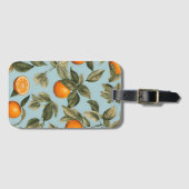 Vintag orange - Gepäckmarke Gepäckanhänger (Vorderseite (Horizontal))