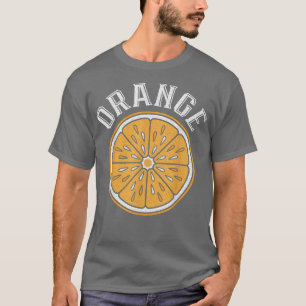 Vintag Orange geschnitten Zitrusfrüchte Vegan Vege T-Shirt
