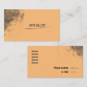 Vintag Orange Grunge Smudge Visitenkarte (Vorne/Hinten)
