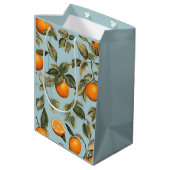 Vintag orange mittlere geschenktüte (Rückseite Schrägansicht)