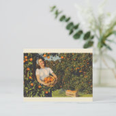 Vintag Orange Pickzeit Florida Postkarte (Stehend Vorderseite)