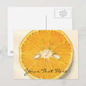 Vintag Orange Postkarte (Vorne/Hinten)