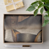 Vintag Orange Steampunk Fox Seidenpapier (Geschenk)