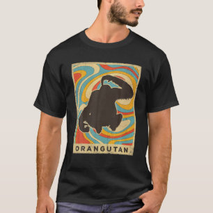 Vintag Orangutan Lover Animal Retro Style T-Shirt