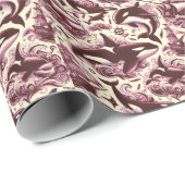 Vintag Orca Nautic Seamless Geschenkpapier (Rolleneckpunkt)