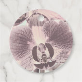 Vintag, orchid geschenkanhänger (Vorderseite)