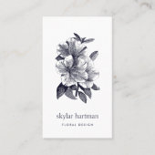 Vintag Orchid | Vertikal Visitenkarte (Vorderseite)