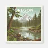 Vintag Oregon Magnet (Vorne)