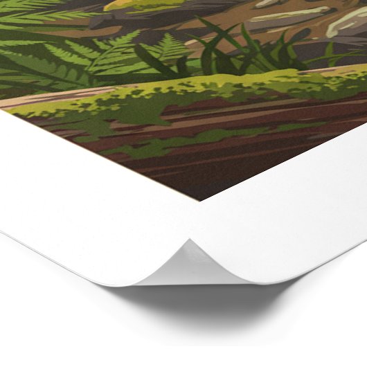 Vintag Oregon Poster (Ecke)