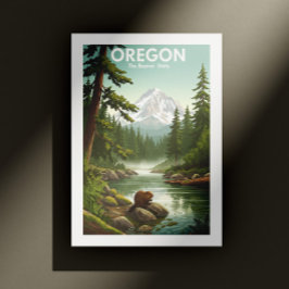 Vintag Oregon Postkarte