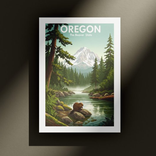 Vintag Oregon Postkarte