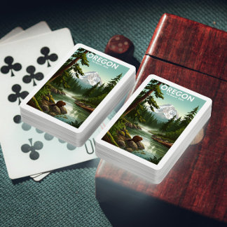 Vintag Oregon Spielkarten