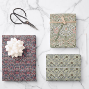 Vintag Oriental Morris Pattern Little Chintz Eden Geschenkpapier Set