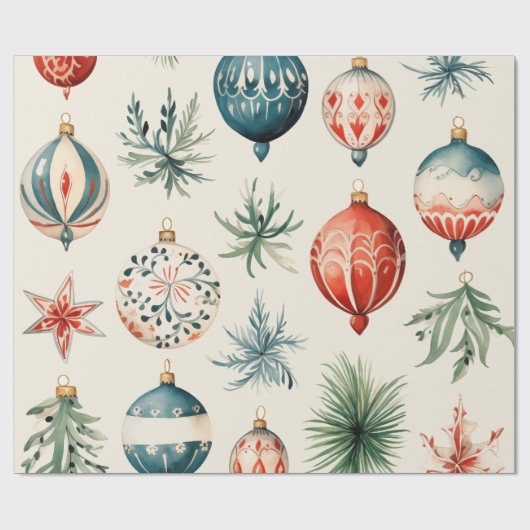 Vintag Ornamnet Geschenkpapier (Flach)