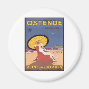 Vintag Ostende Belgien Magnet