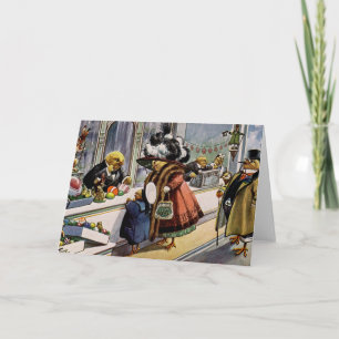 Vintag - Osterei-Speicher, Feiertagskarte