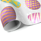 Vintag Osterfarbene Eier Geschenkpapier (Rolleneckpunkt)