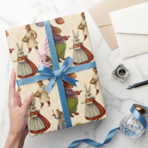 Vintag Osterfeiertag Geschenkpapier