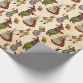 Vintag Osterfeiertag Geschenkpapier (Ecke)