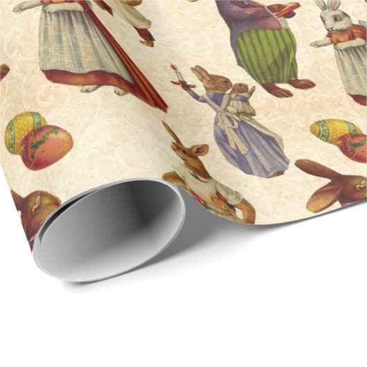 Vintag Osterfeiertag Geschenkpapier (Rolleneckpunkt)