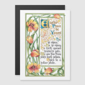 Vintag Osterfriedensymbol mit Goldgräber Magnetkarte (Vorne/Hinten)