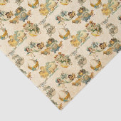 Vintag Ostergemischtes Party Seidenpapier (Ausschnitt)