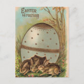 Vintag - Ostergruß Feiertagspostkarte (Vorderseite)