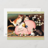 Vintag - Ostergruß Feiertagspostkarte (Vorne/Hinten)