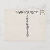 Vintag Osterhase Feiertagspostkarte (Rückseite)