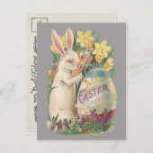 Vintag Osterhase Feiertagspostkarte (Vorne/Hinten)