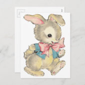 Vintag Osterhase Feiertagspostkarte (Vorne/Hinten)