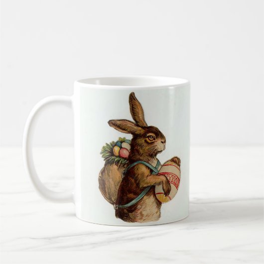 Vintag Osterhase mit Eiern Kaffeetasse (Links)