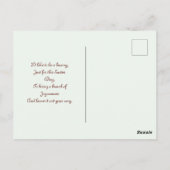 Vintag Osterhase mit Eiern Postkarte (Rückseite)