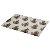 Vintag Osterhase mit Eiern Schneidebrett (Ecke)